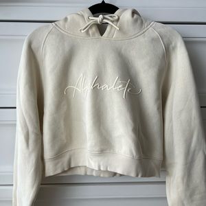 Alphalete fleece lined cropped hoodie